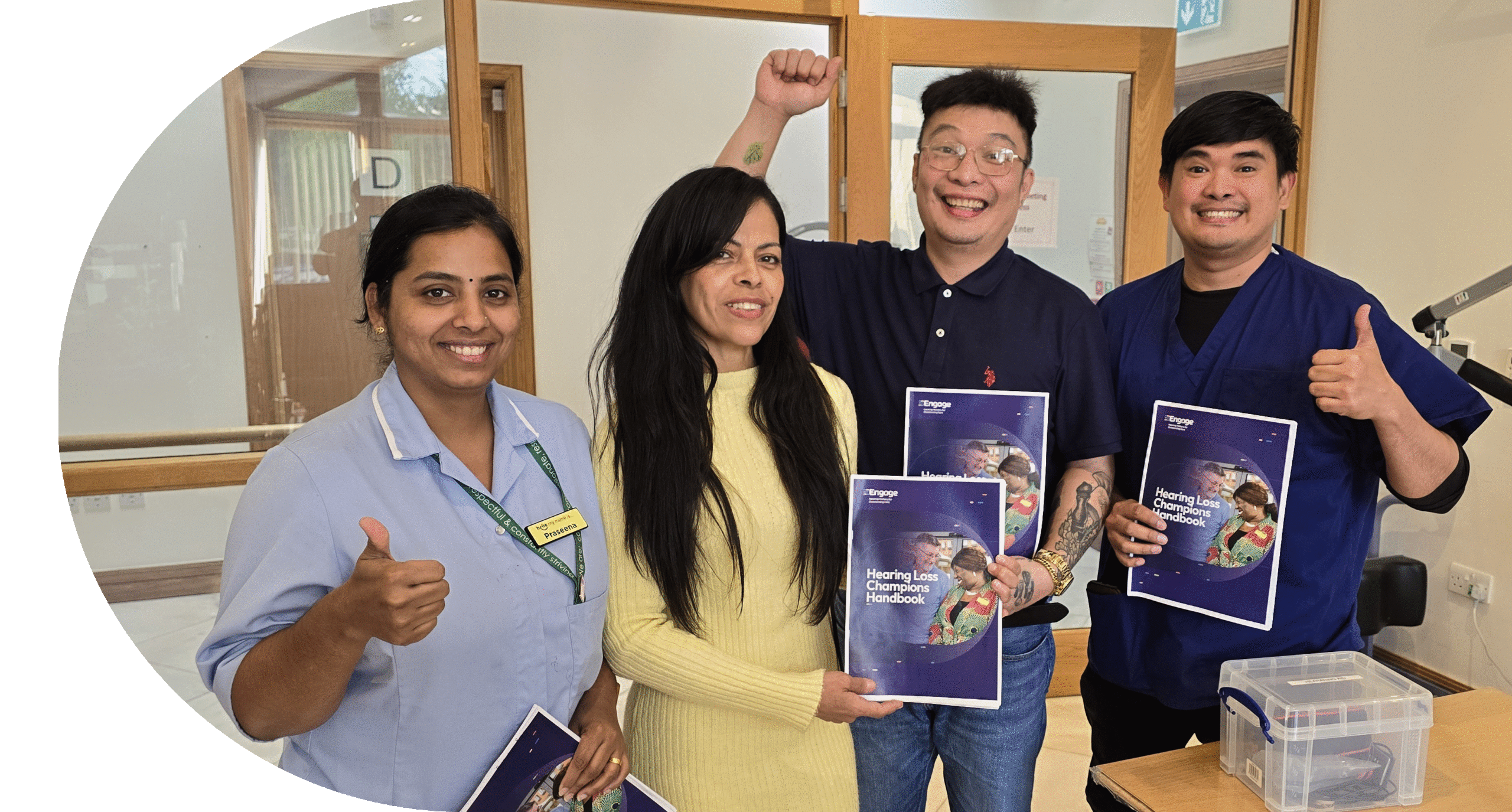 The amazing Hearing Loss Champions at Shonfeld Square